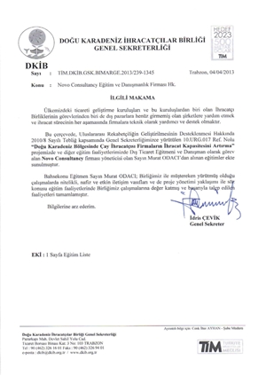 Doğu Karadeniz İhracatçılar Birliği