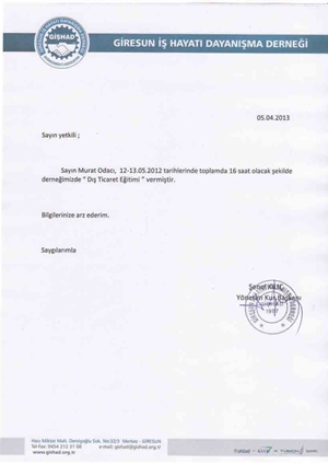 Giresun İş Hayatı Dayanışma Derneği